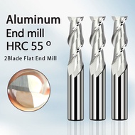 YI CHANG ดอกมินลิ่ง2Flute Carbide Square End Mill HRC55° เครื่องตัดอลูมิเนียม 1 2 4 5 6 8 10 12mm Hi