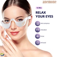 ANEMONE Heated Eye Massager, Vibration Function Under-Eye Design EMS Pulse Vibration Eye Massager, M