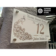 No Rumah Eksklusif/No Rumah/No Rumah Hipster/No Rumah Budget/House Number/House Plate Number