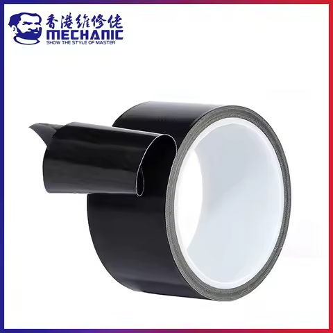 MECHANIC 10m PTFE Te-Flon Tape 300℃ High Temperature Resistant Waterproof 0.13mm/0.18mm Fiberglass A