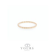 916 Solid Gold Twisted Ring/916 Gold Twisted Ring