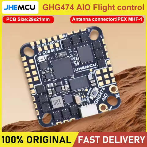 JHEMCU GHG474AIO FC Brushless Flight Control Board F4 2-6S AIO STM32 Toothpick Traversal Machine 3-6
