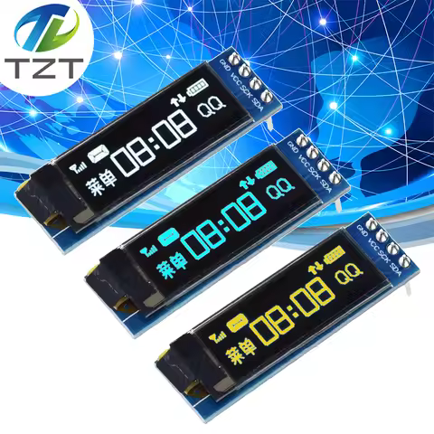0.91 inch OLED module 0.91" white OLED 128X32 OLED LCD LED Display Module 0.91" IIC Communicate 4PIN