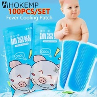HOKEMP 100PCS Fever Cooling Patch Summer Baby Physical Cooling Ice Cool Fever Pads Cooling Patch