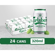 CARLSBERG DANISH PILSNER BEER CAN PILSNER LARGER BEER 5% ALCOHOL (320ml x 24)