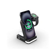 適用三星無線充電器蘋果三合一iphone叉電兩用磁吸折疊叉電座谷歌手機叉電器watch叉電線表叉電器底座多功能