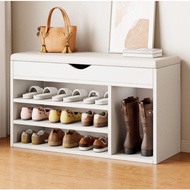 HL.ตู้เก็บรองเท้า ชั้นวางรองเท้า พร้อมที่นั่ง ประหยัดพื้นที่เก็บรองเท้า ปลีก/ส่ง Helloshop H30310