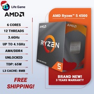 NEW AMD Ryzen 5 4500 Box Brand new 6 Cores 3.6GHz Upto 4.1Ghz Unlocked AM4 Desktop CPU Processor R5