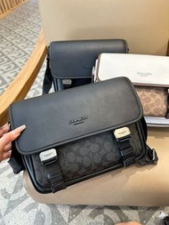 順豐包郵 💜COACH 蔻馳 男士 男款信使包 翻蓋郵差包 斜挎包 單肩包