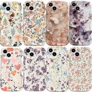Casing For Motorola MOTO Edge 50 Fusion Ultra G84 G75 G34 G35 5G   Butterfly Floral violet Flowers P