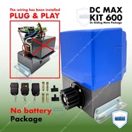 DC MAX KIT 600  FULL SET WITHOUT GEAR RACK  Sliding Motor Auto Gate System
