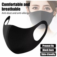 100% Belief Dustproof Mounth Mask Black Cotton Face Mount Mask Cartoon Face Reusable Mask