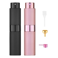 Tekson 2PCS 8ml Travel Perfume Atomizer Refillable, Mini Cologne Spray Bottle Empty, Portable Spraye