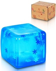 1 pack 5 cm / 1.97 inches snowflake squeeze toy - fidget toys for kids and adults, stress cube, squi