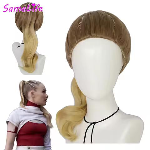 Zombies 4 Nova Wigs Cosplay Fantasy Hair 2025 Movie Costume Disguise Accessories Halloween Women Rol
