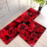 ESYADECO Alas Kaki Dapur 2 pcs Kitchen Floor Mat Velvet Karpet Deko Dapur