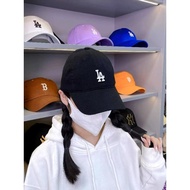 topi cute hat woman Face Small Baseball Cap Men Women LA Small Label All-Match Hat Big Head Circumfe