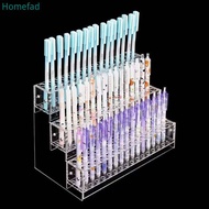 Acrylic desktop pen holder display rack storage step stationery store transparent creative ballpoint