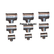 V-sok tee thread 3/8 x 1/4 inch stainless