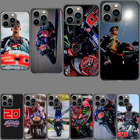 Fabio Quartararo Moto NO.20 Phone Case For Apple Iphone 16E Capa 15+ 14 Plus 17 Air 16 Pro Max 12 Pr