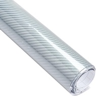 6D Glossy Carbon Fiber Vinyl Wrap Roll - 1FT x 10FT Self Adhesive Car Wrap Film with No Bubble Air R