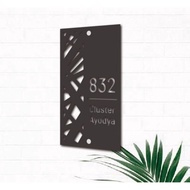 1 Acrylic House Number, Acrylic House Number. Bolong, Acrylic House Number Ornament