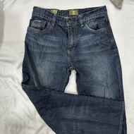 男生二手轉售｜Timberland 深藍色冬季刷色 直筒牛仔褲30