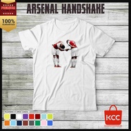 Premium DISTRO T-SHIRTS FOR MEN AND WOMEN ARSENAL HANDSHAKE