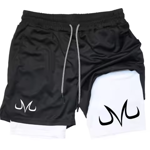 Anime Performance Shorts Toji Printed Men GYM Casual Sports Shorts Workout Running Mesh 2 in 1 Sport