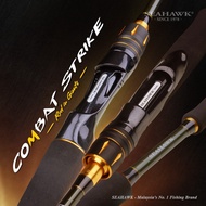SEAHAWK fishing rod COMBAT STRIKE 602MHS 662MHS Spinning Fishing Rod TOMAN PATIN SIAKAP Packing with