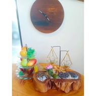 Wood slab decoration