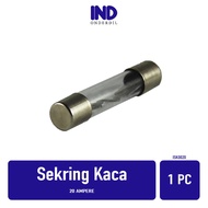 1 PC/ Fuse/ Glass Fuse Small Glass Fuse 20 Ampere/20A/20 A