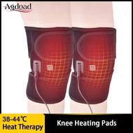 Electric Knee Heating Pad USB Thermal Therapy Heated Knee Brace Support for Arthritis Joint Pain Relief Old Cold Leg Knee Warmer Plasters  Bandages
