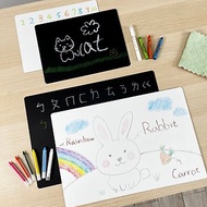 【繪圖畫板】iMAT無毒塗鴉黑白板+水溶性蠟筆組 A4/A3 兒童禮物