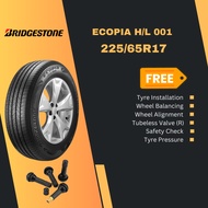 NEW TYRE 225/65R17 ECOPIA H/L001 BRIDGESTONE (2023)