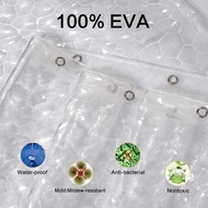 Waterproof Shower Curtain 180X200Cm 3D Shower Curtain Shower Curtain/ Bathroom Curtain/ + Hooks Thic