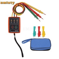 UMISTY Phase Rotation Tester, 20Hz-400Hz 60V-600V AC Phase Sequence Meter, Professional Portable Buz