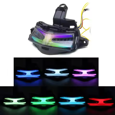 Motorcycle Modified Multi-Color LED Turn Signal Lamp Rear Warning Tail Light Brake Light For Yamaha 
