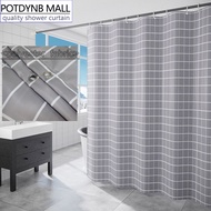 【More Suitable】 Polyester shower curtain Bathroom Curtain Classic striped shower Curtain Waterproof