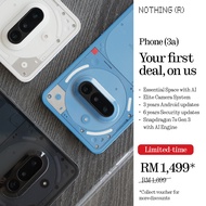 [Hot] Nothing Phone (3a) | Essential Space | 50MP Main Camera, 50MP Telephoto | Snapdragon 7S Gen 3