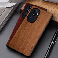 Case for Oppo Reno 10 Pro Plus funda wooden bamboo pattern PU leather cover for oppo reno10 pro case coque