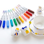 12 Color Ceramic Marker Pen 1.4mm point Monami 480 DIY Mug Craft Drawing Painting GRAFFITI School Kids B6470