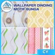 Bedroom wall paper wall sticker 45cmx8m 3d wall paper with elegant floral motif