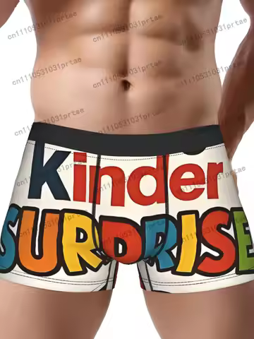 1pc Christmas Kinder Kinder Surprise Gifts And Underpants Breathbale Panties Male Underwear Print Sh