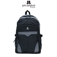 JOHN LANGFORD Mens Backpack / Nylon / Grey Navy / JLZ209N1N2