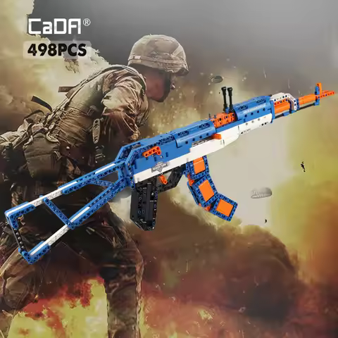 Cada AWP Revolver Pistol Brick AK47 Riffle Gun SWAT Military Army Building Blocks Weapon Toys For Ch