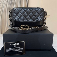 Chanel 香奈兒 Gabrielle 流浪包 mini迷你黑金