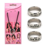 Korean Group BTS BP Pink E Group T Group 17/StrayKids/GOT7/TXT Merchandise Ring Necklace