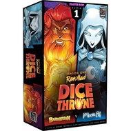 Dice Throne : Season 1 Rerolled - Barbarian vs Moon Elf - Board Games » Roxley Games