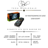 [SK TECH] GIGABYTE RTX 5070 GAMING OC 12GB GDDR7 NVIDIA GPU PCIE 5.0 (GV-N5070GAMING OC-12GD) TRIPLE